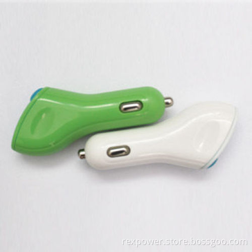Double USB car charger with lidNew